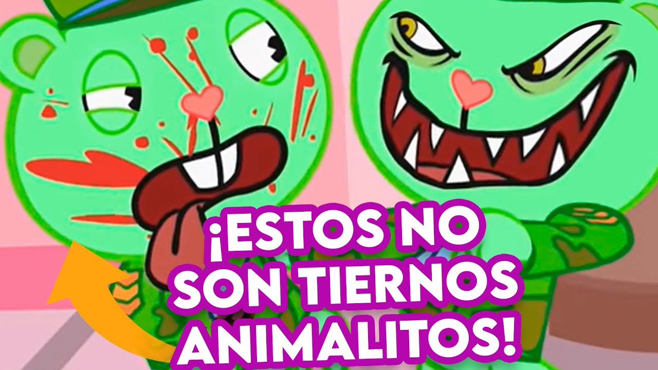 ¡ESTOS DIBUJOS ANIMADOS ME TRAUMARON! Happy tree friends😨