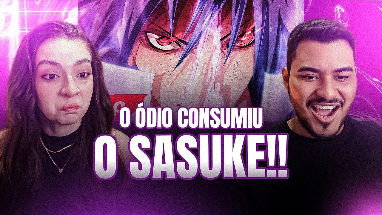 CASAL REAGE: Rap do Sasuke (Naruto) - MALDIÇÃO DO ÓDIO | NERD HITS