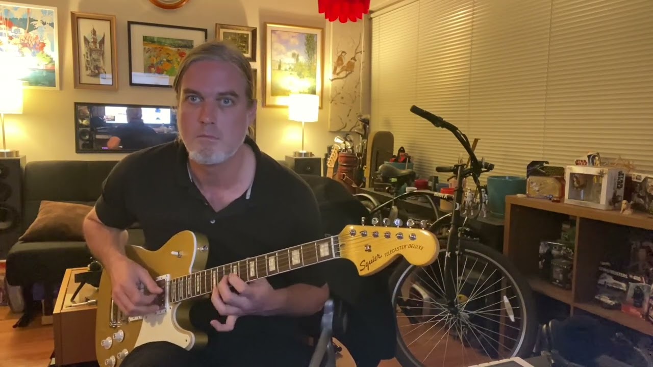 Squier Paranormal Troublemaker Telecaster Deluxe Limited-Edition Aztec Gold Chrome 11/50 Boss GX-100