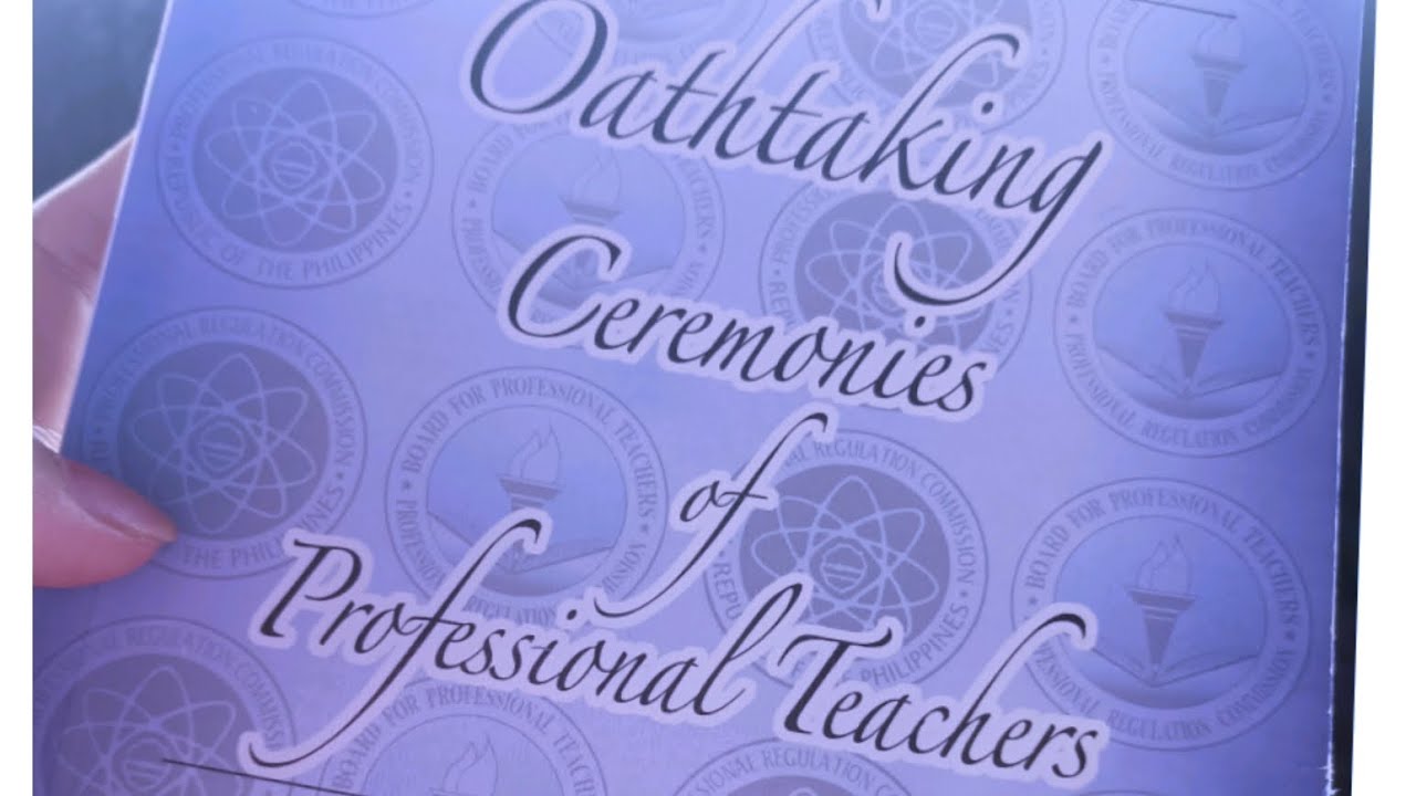 OATH TAKING CEREMONIES of Professional teachers 2023 face to face held in Zamboanga City..