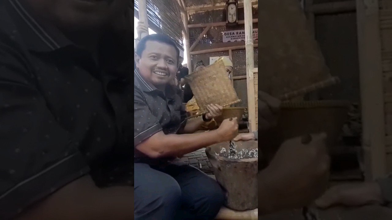 Bupati Sumedang H Dony Ahmad Munir Mencoba Ngakeul Nasi #bupatisumedang #sumedang