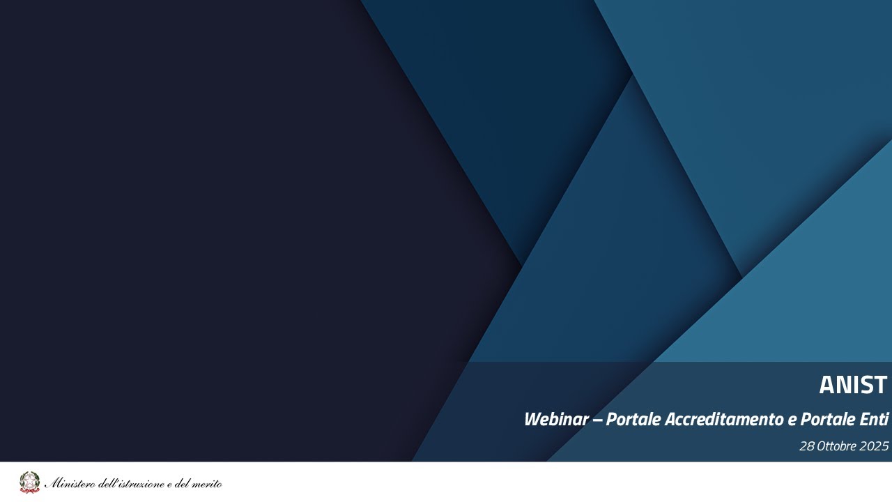 Portale Accreditamento e Portale Enti – Webinar Ministero dell’Istruzione e del Merito e Anci