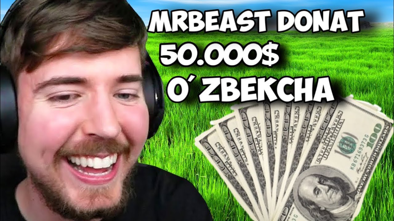 Minecraftni yutgan 50.000$ yutadi - @MrBeastGaming O'zbekchada