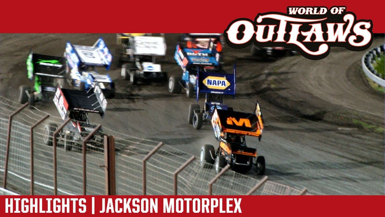 World of Outlaws Craftsman Sprint Cars Jackson Motorplex June 2, 2017 | HIGHLIGHTS