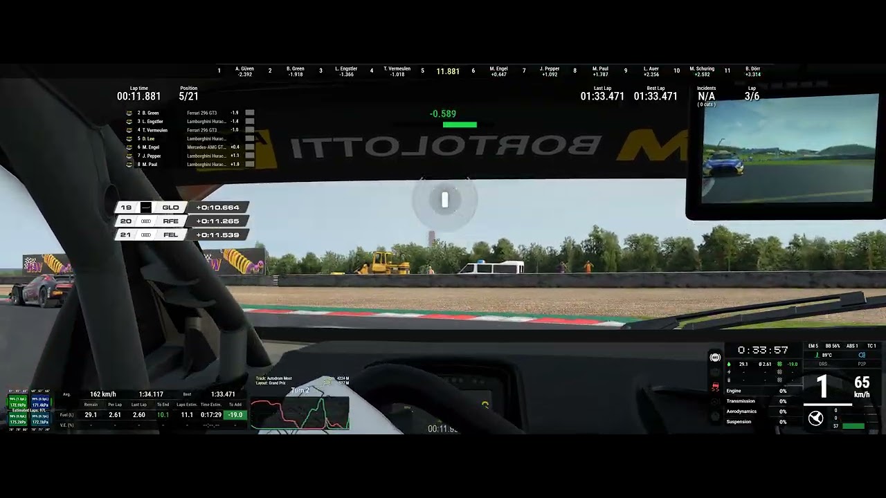 RaceRoom - Free 2 Play combo features the Lamborghini Huracán GT3 EVO II at Autodrom Most