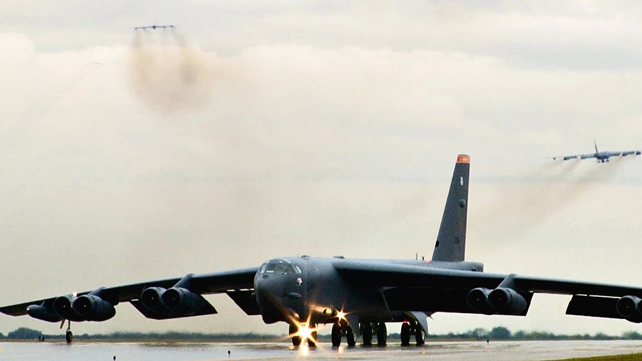 Symbol Of American Power: B-52 Bombers Minimum Interval Takeoff