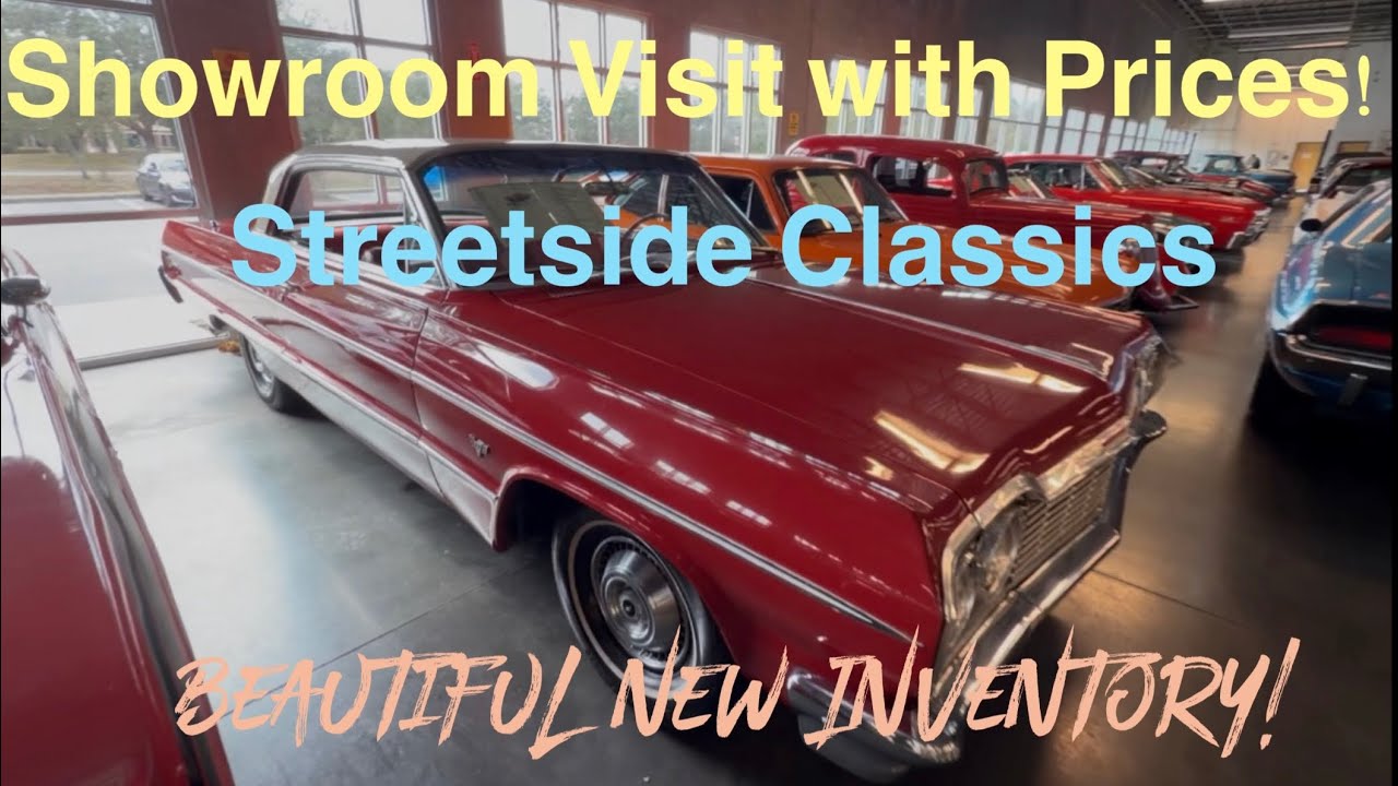 Экскурсия по выставочному залу Streetside Classics, где представлены 40 коллекционных и маслкаров...