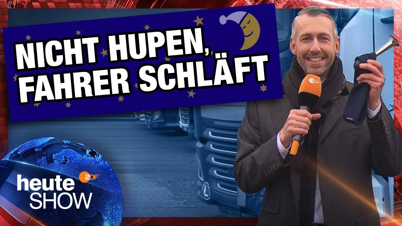 Immer mehr LKW auf deutschen Stra&szlig;en (mit Sebastian Pufpaff) | heute-show vom 23.03.2018