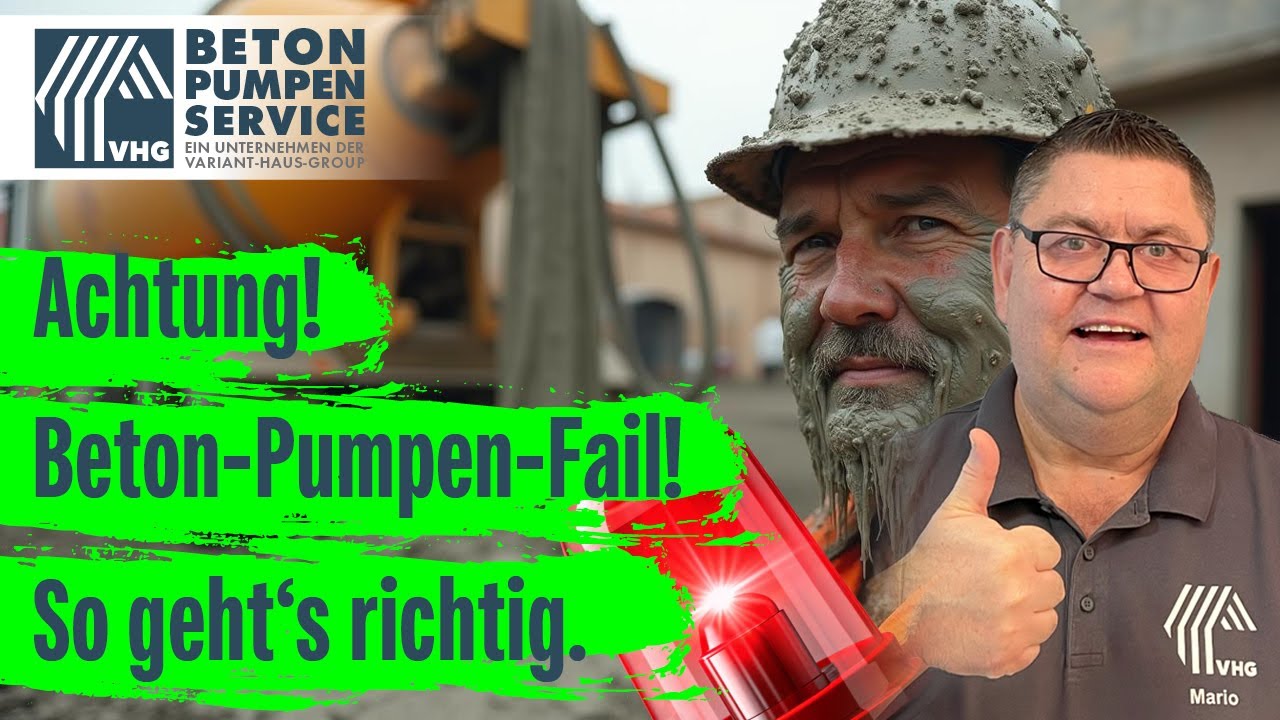 B2B oder B2C ? - Egal - Der VHG Betonpumpen-Verleih löst alle Probleme !