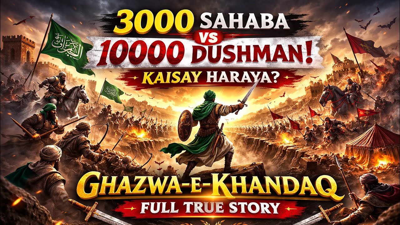 3000 Sahaba Ne 10,000 Dusman Ko Kaise Haraya? | Ghazwa-e-Khandaq Full Story