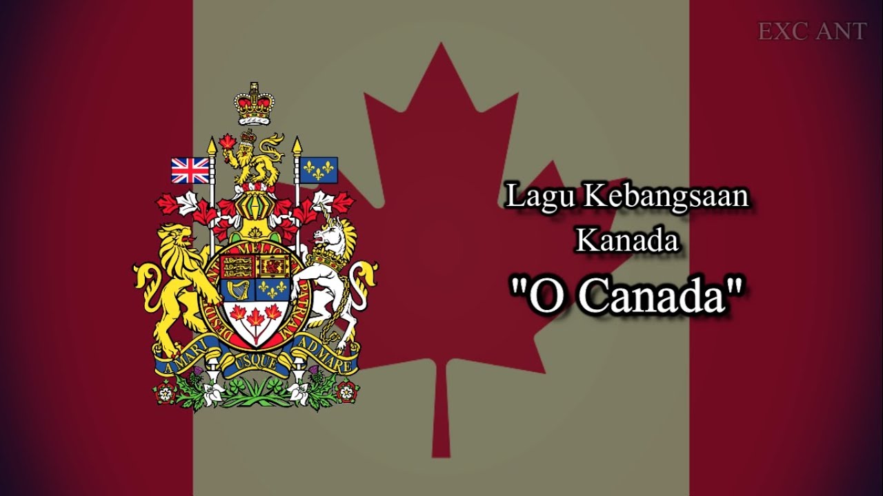 National Anthem of Canada (O Canada) - English, French and Indonesian Subtitles