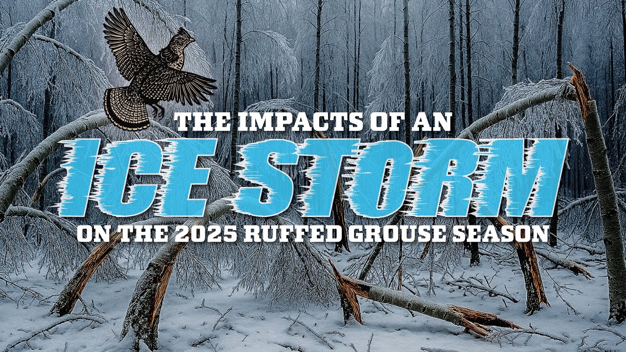 Preseason Scouting for Ruffed Grouse After a MAJOR Winter Ice Storm!