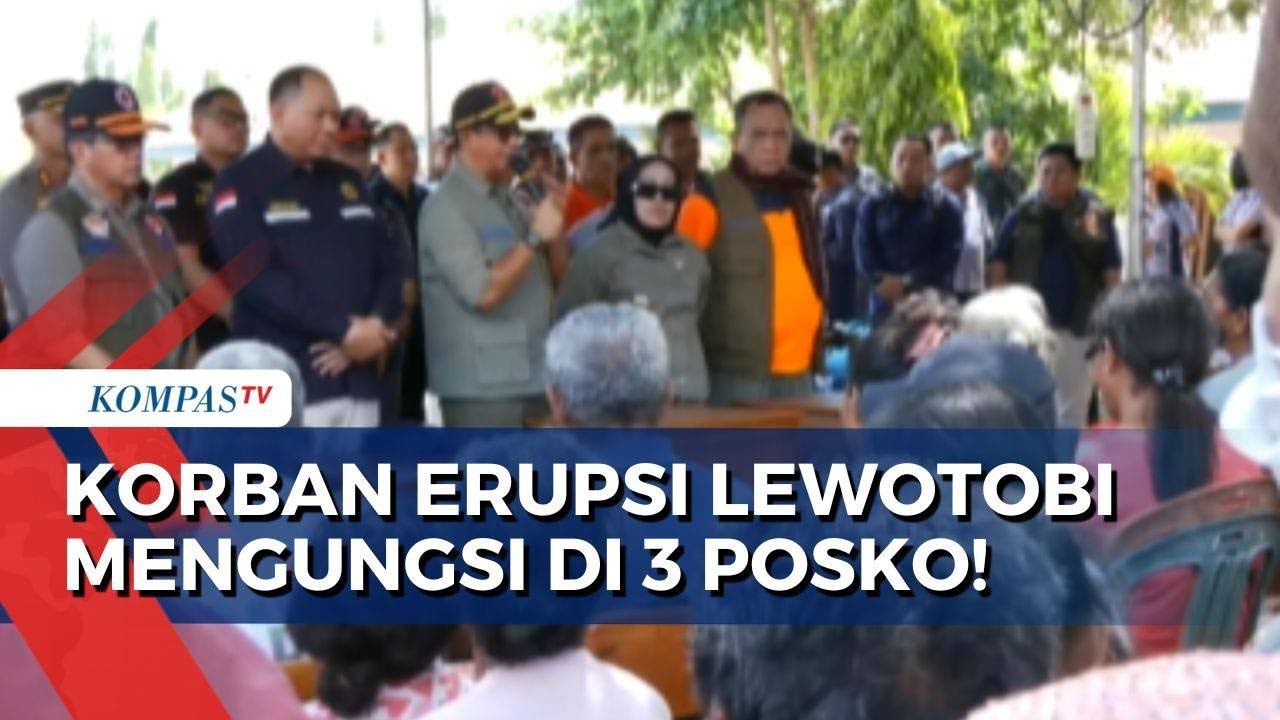Bagaimana Keadaan Korban Erupsi Gunung Ile Lewotobi di 3 Posko Pengungsian?
