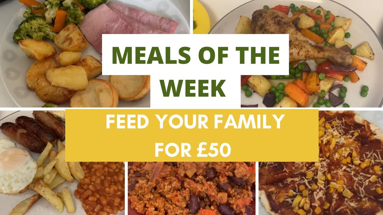Meals of the week | Feed your family for £50 | Breakfast, lunch and dinner | Tesco budget shop