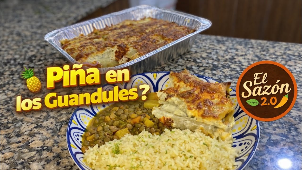 CANELONES DE CARNE y Arroz con Coco 🇩🇴 El secreto de los Guandules con Piña! 🍍 