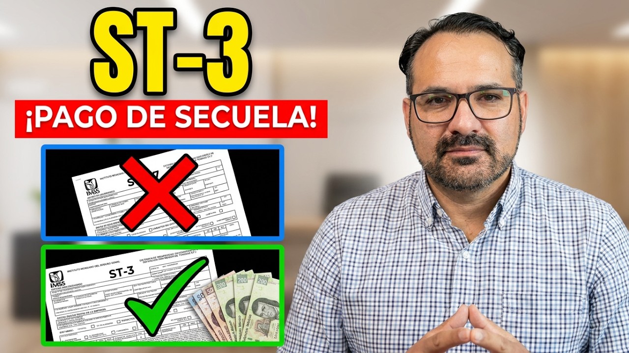 DICTAMEN ST-3, IMSS PAGO DE SECUELA DE RIESGO DE TRABAJO, ST-7.