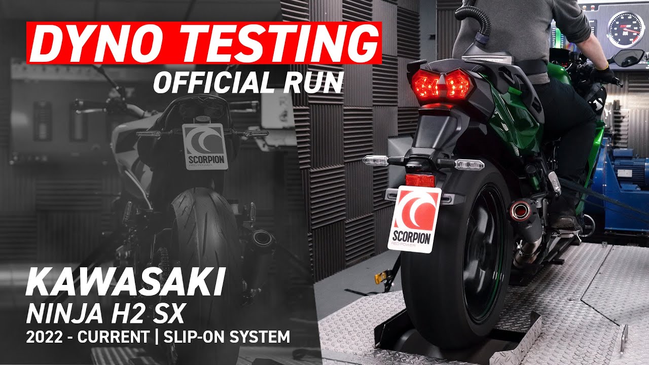 Kawasaki Ninja H2 SX Scorpion Exhaust Dyno Run