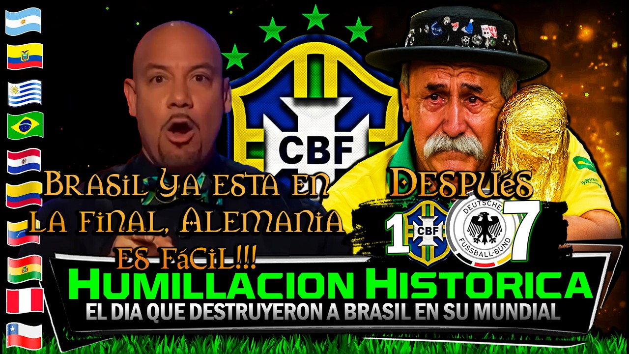 El D&Iacute;A que BRASIL vivi&oacute; el partido mas HUMILLANTE en la HISTORIA del FUTBOL🔥