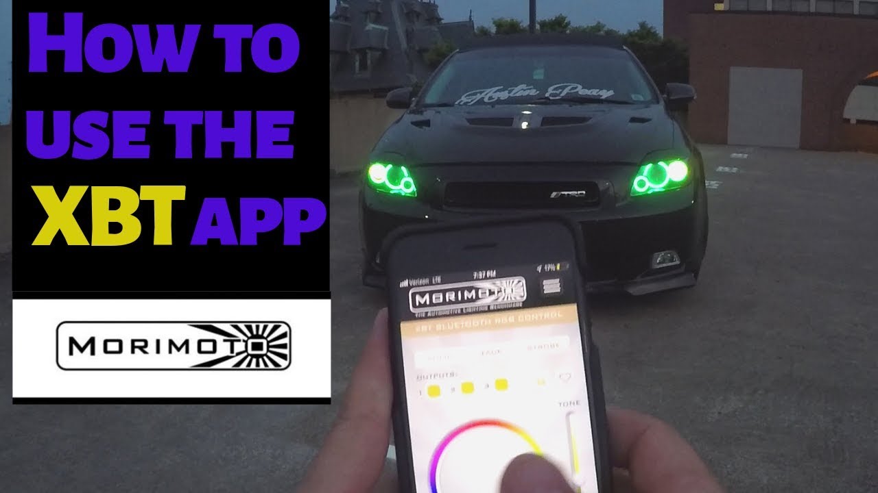 How to use the Morimoto XBT controller app