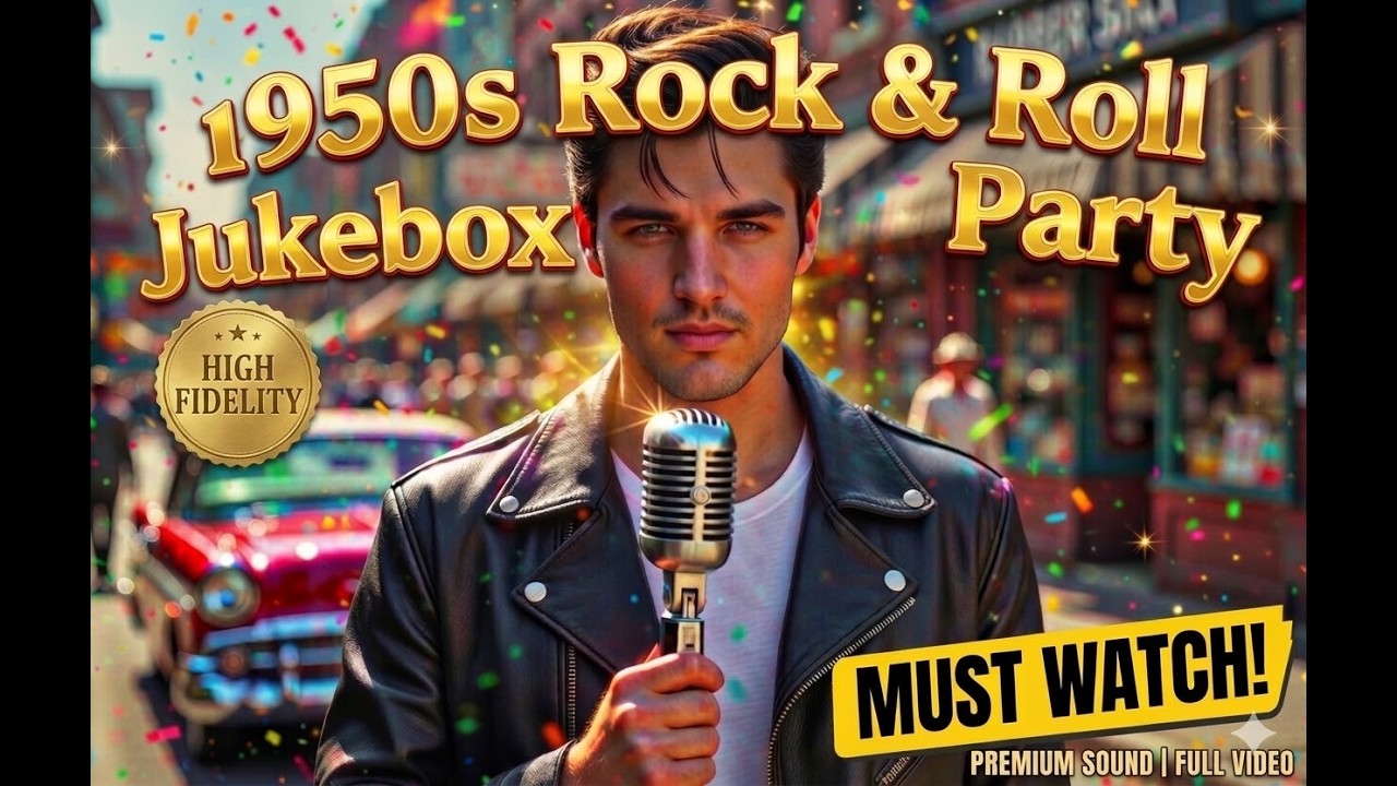 1950s Rock & Roll Jukebox Party 🔥 Slimmed Down Jive | Jimmy’s Bar Hop Baby | Rebel Rouser Rhythm