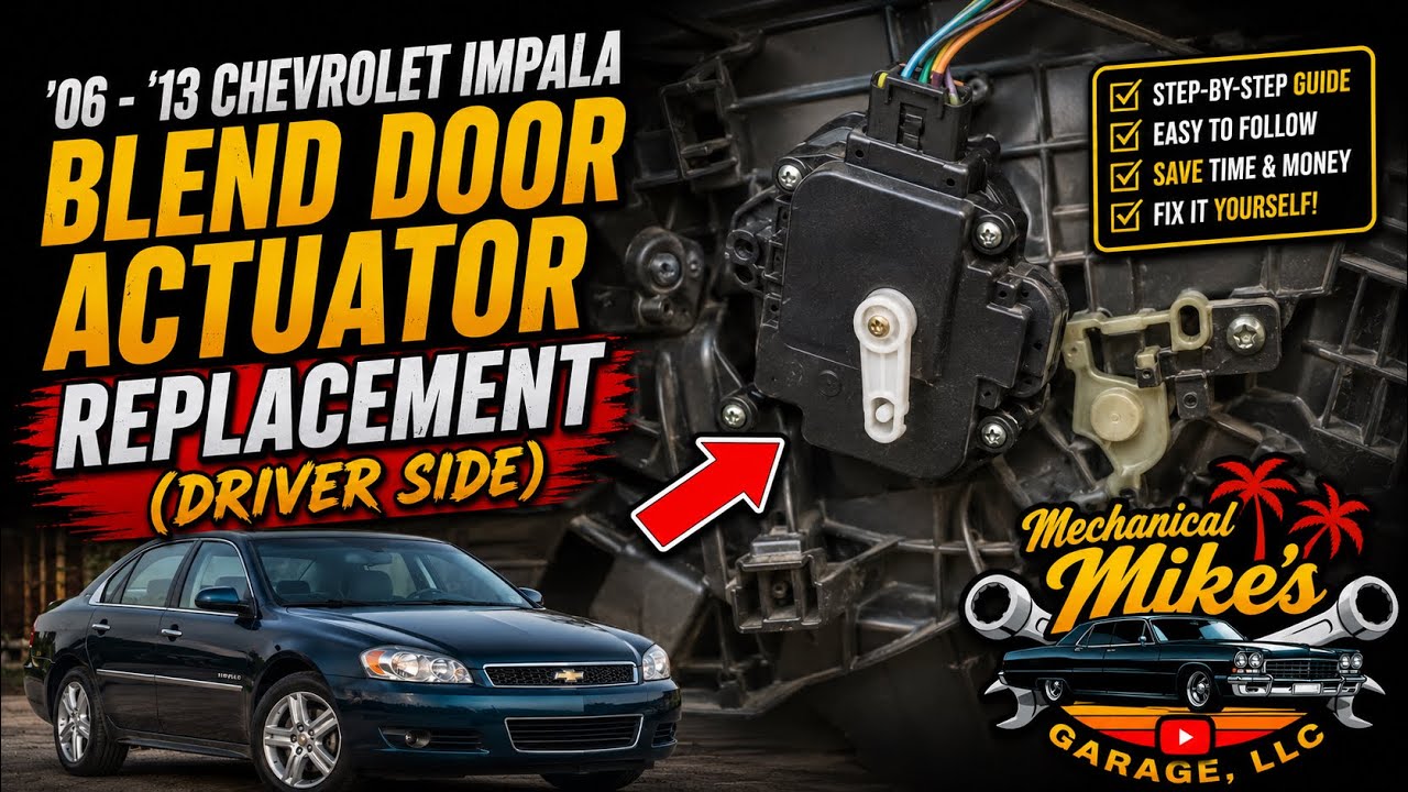 '06 - '13 Chevrolet Impala Blend Door Actuator Replacement (Driver Side)