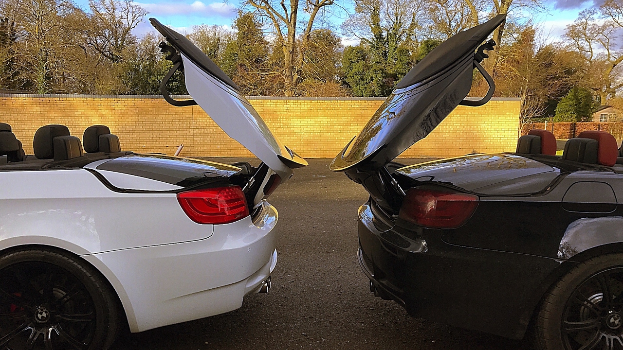 BMW E93 M3 Convertible | Transformer | Remote roof operation demonstration