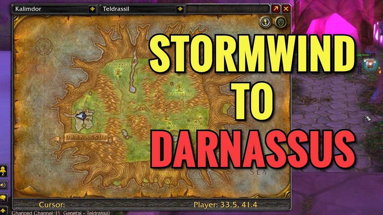 How To Get To Darnassus From Stormwind (WoW Classic)