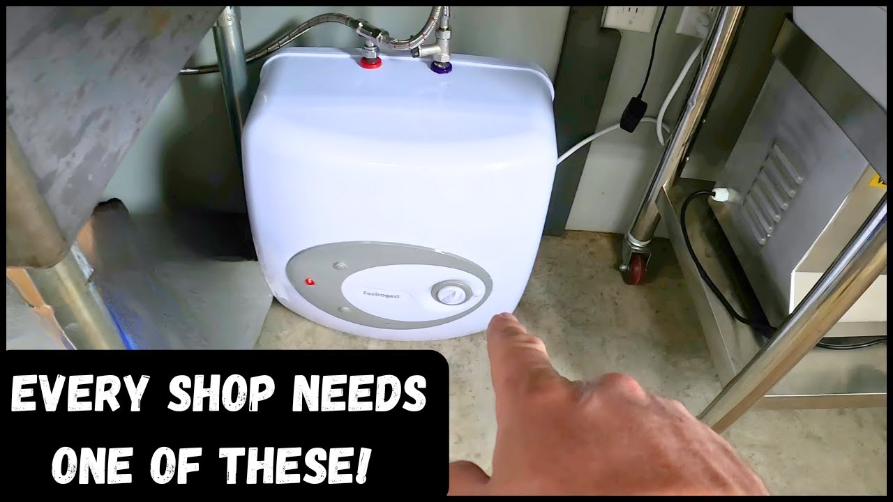Shop MUST HAVE! Under Sink Water Heater Install!