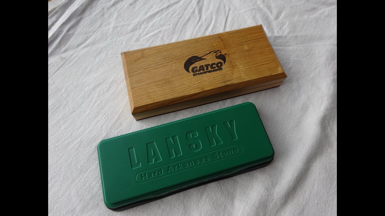 Gatco Soft Arkansas and Lansky Hard Arkansas stones