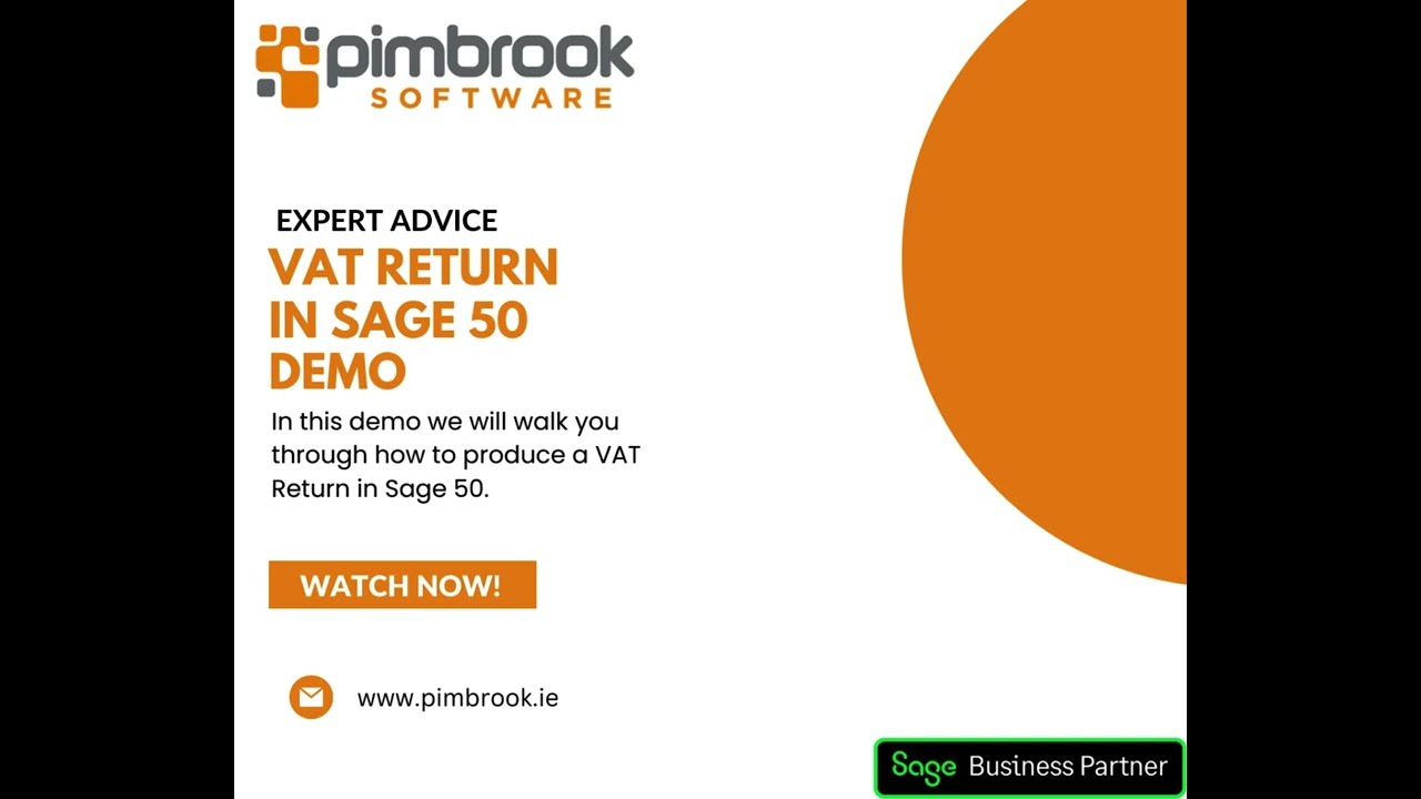 How to produce a VAT Return in Sage 50 -  Demo