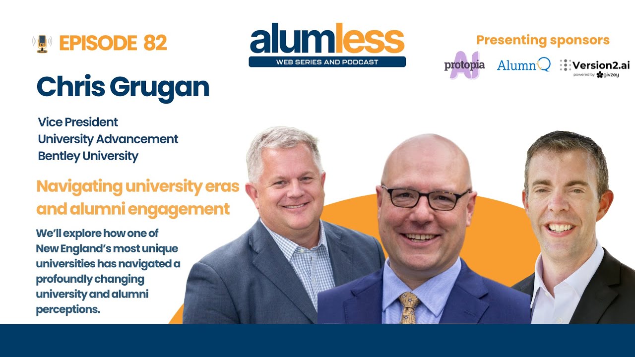 Alumless Episode #82: Navigating University Eras and Alumni Engagement with Chris Grugan