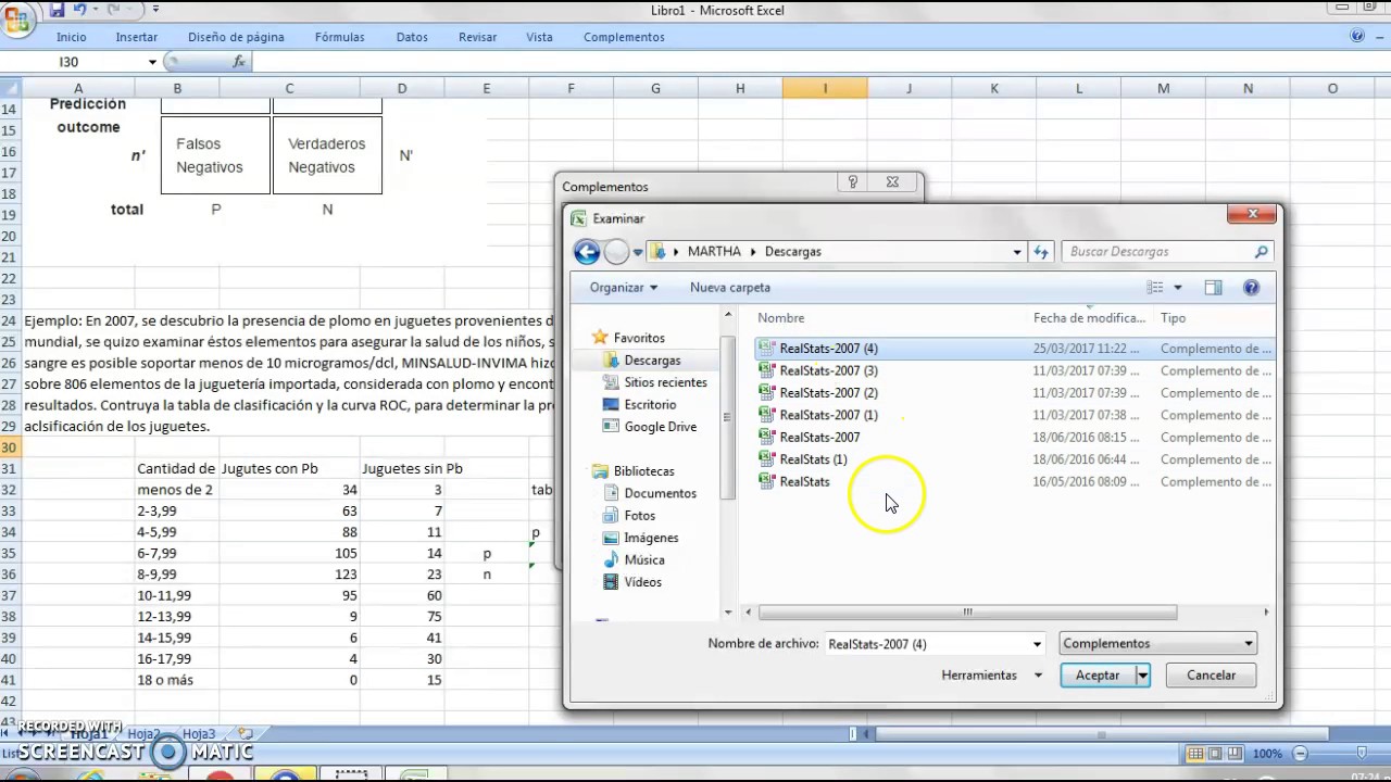 Curva ROC concepto y aplicación en calidad en Excel