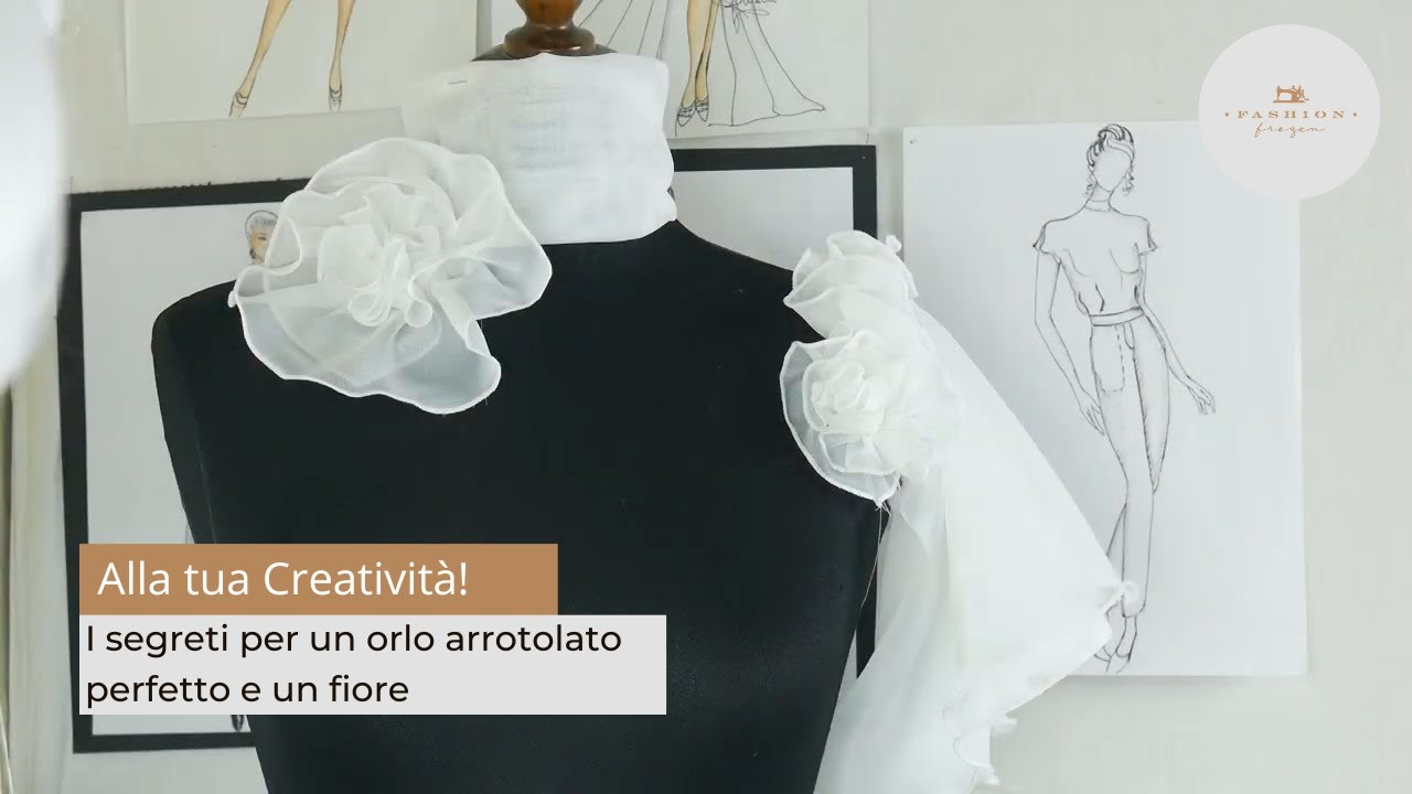 I segreti per un orlo arrotolato perfetto e un fiore