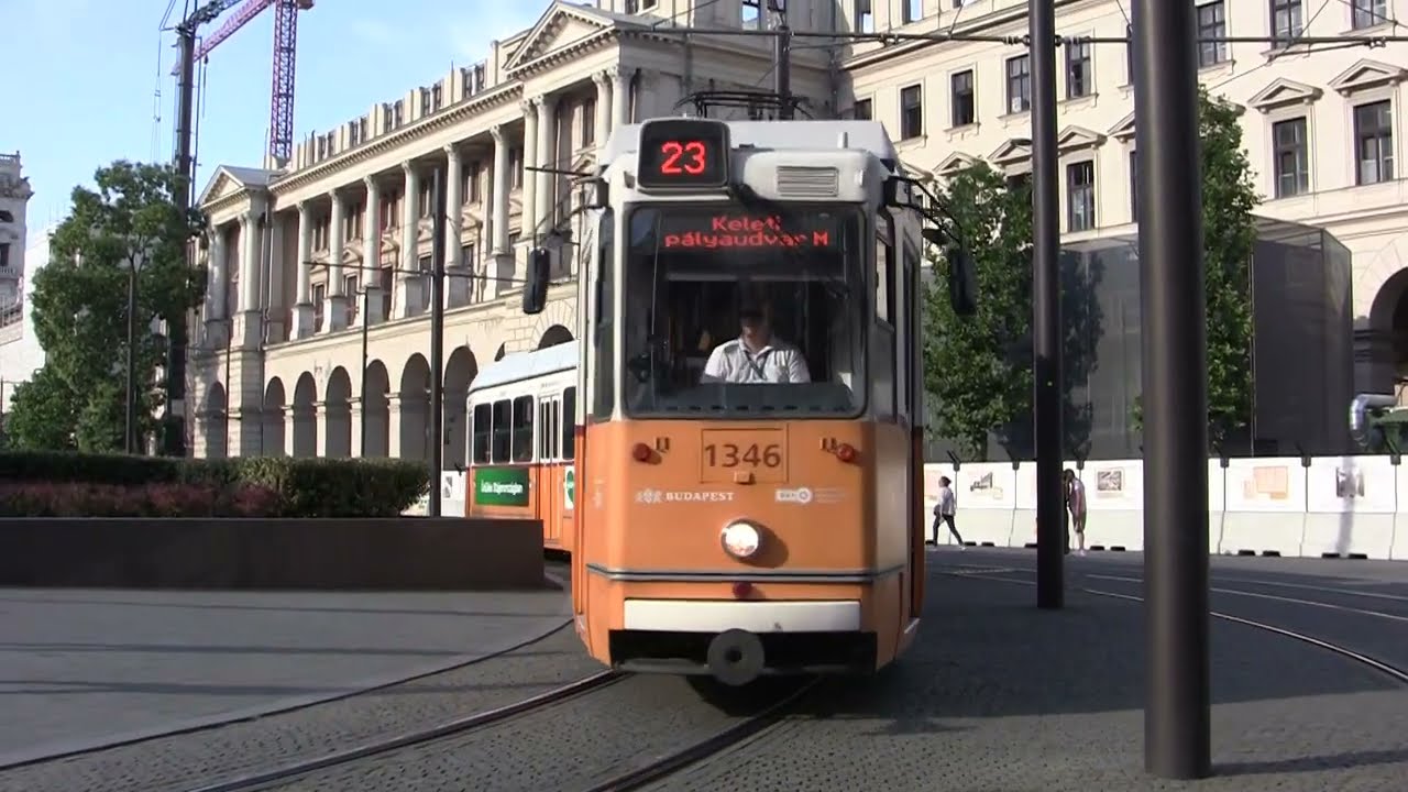 Ganz villamos 1346 Kossuth t&eacute;r 2024 j&uacute;l 6 Budapest 5.k. Ca  03338