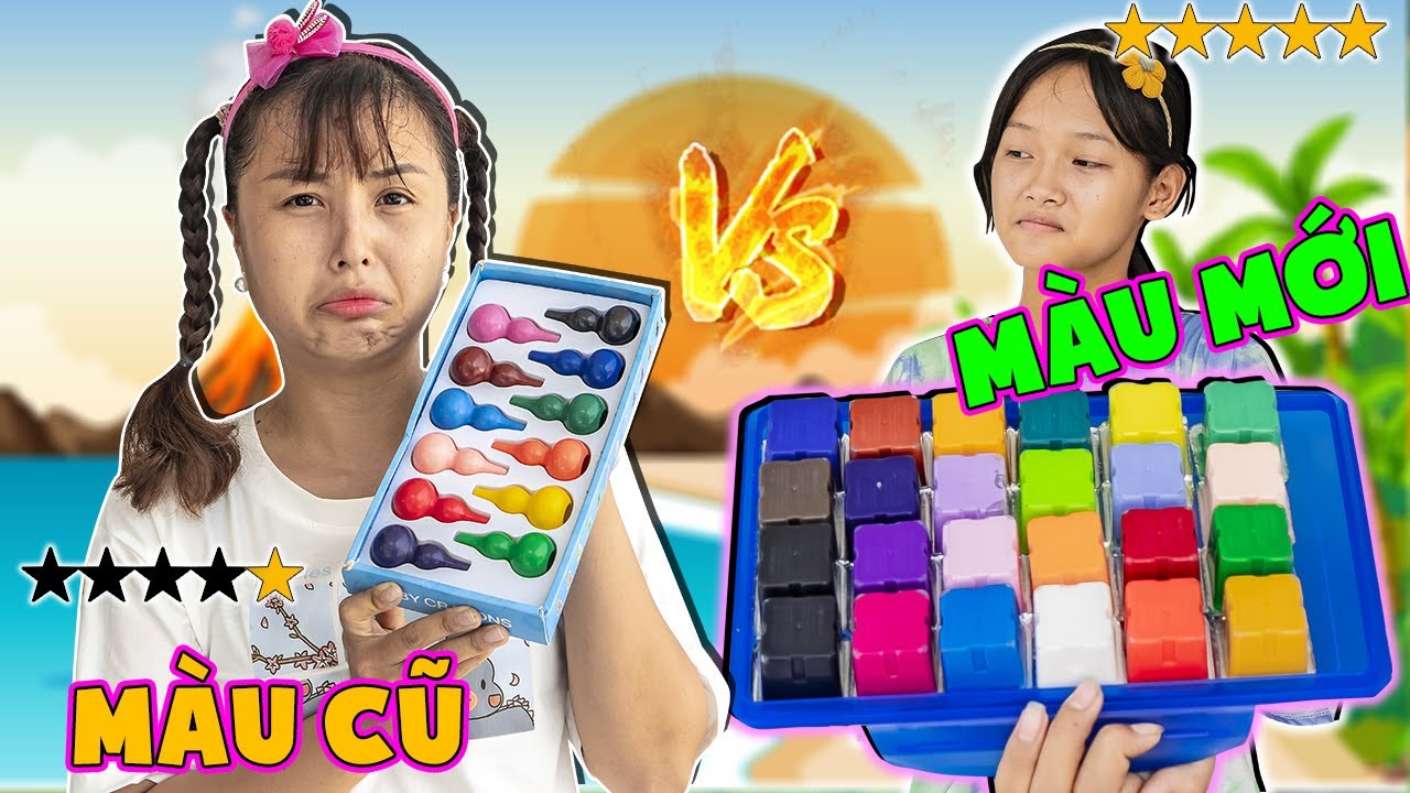 Hộp Màu Vẽ Hồ Lô Cũ Vs Hộp Màu Thạch Mới Bố Mua ❤ KN CHENO Chị Hằng