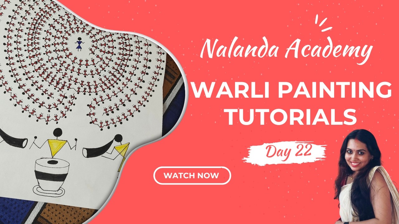 Warli Art | Lesson 22 | Painting 14 | Nalanda Academy