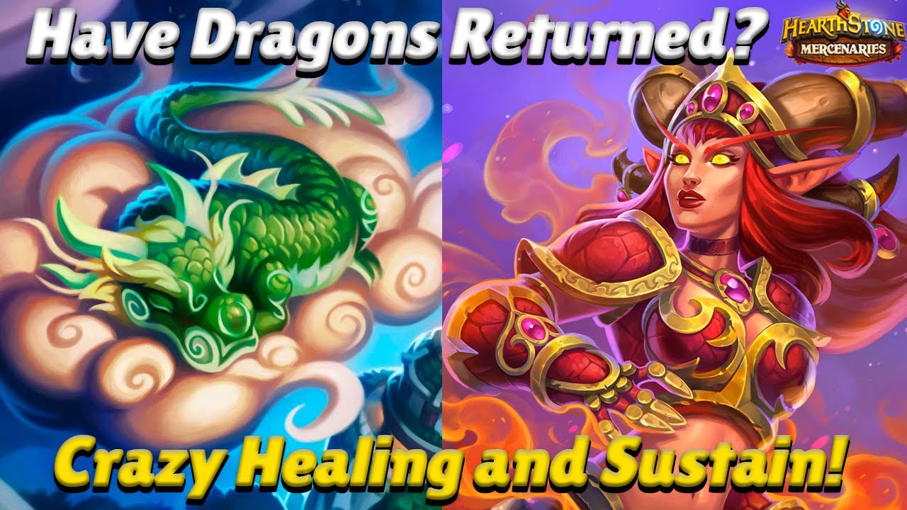 Have Dragons Returned? Crazy Healing and Sustain! - Hearthstone Mercenaries Team Comp