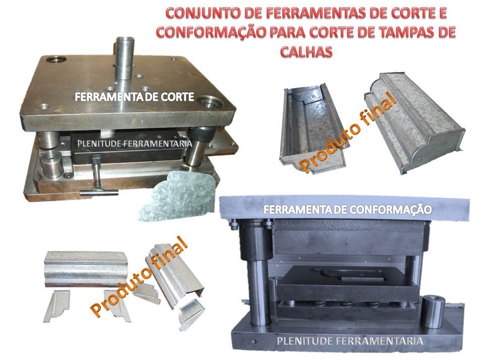 FERRAMENTAS P/ CORTE E CONFORMAÇÃO DE TAMPAS LATERAIS DE CALHAS - PLENITUDE