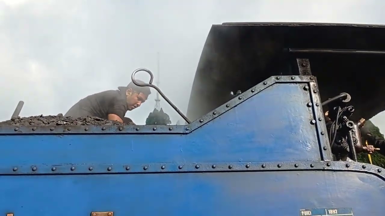 The Loco Pilot Turns The Break Of the Engine And The Engine Moves Slowly 
