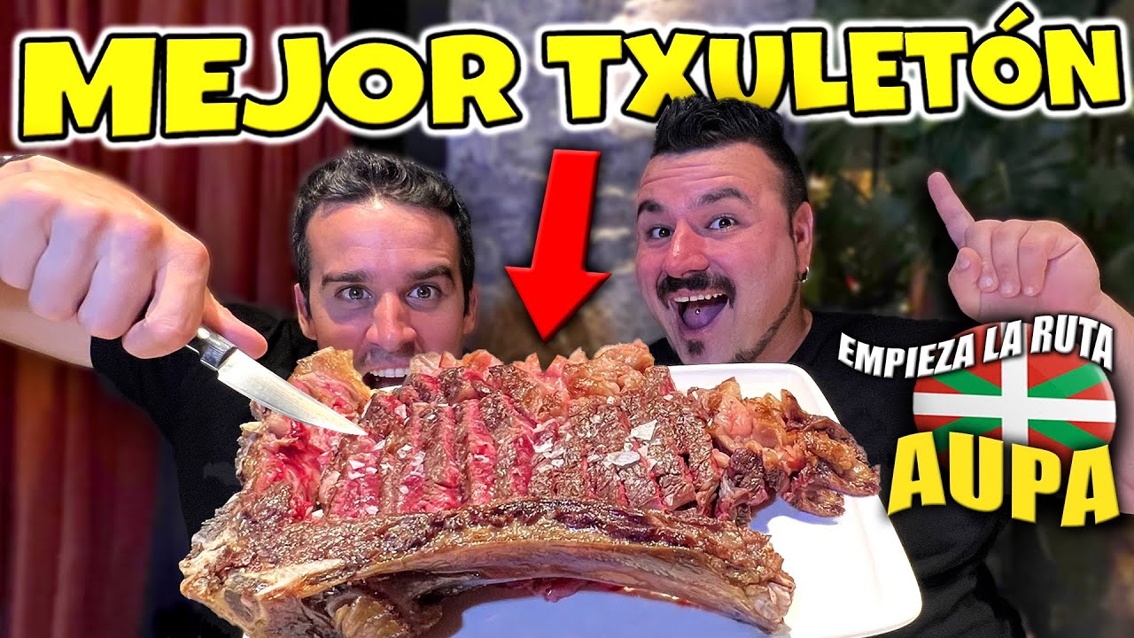 Probando EL MEJOR CHULETON de BILBAO | Empieza LA RUTA AUPA y tengo 6000€ para 10 DIAS😍