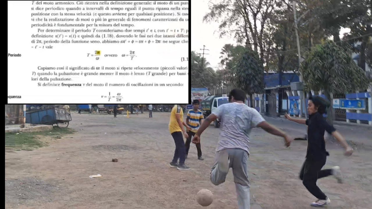 Playing football with friends[ Ball chaat par aatak gyi😆 ]