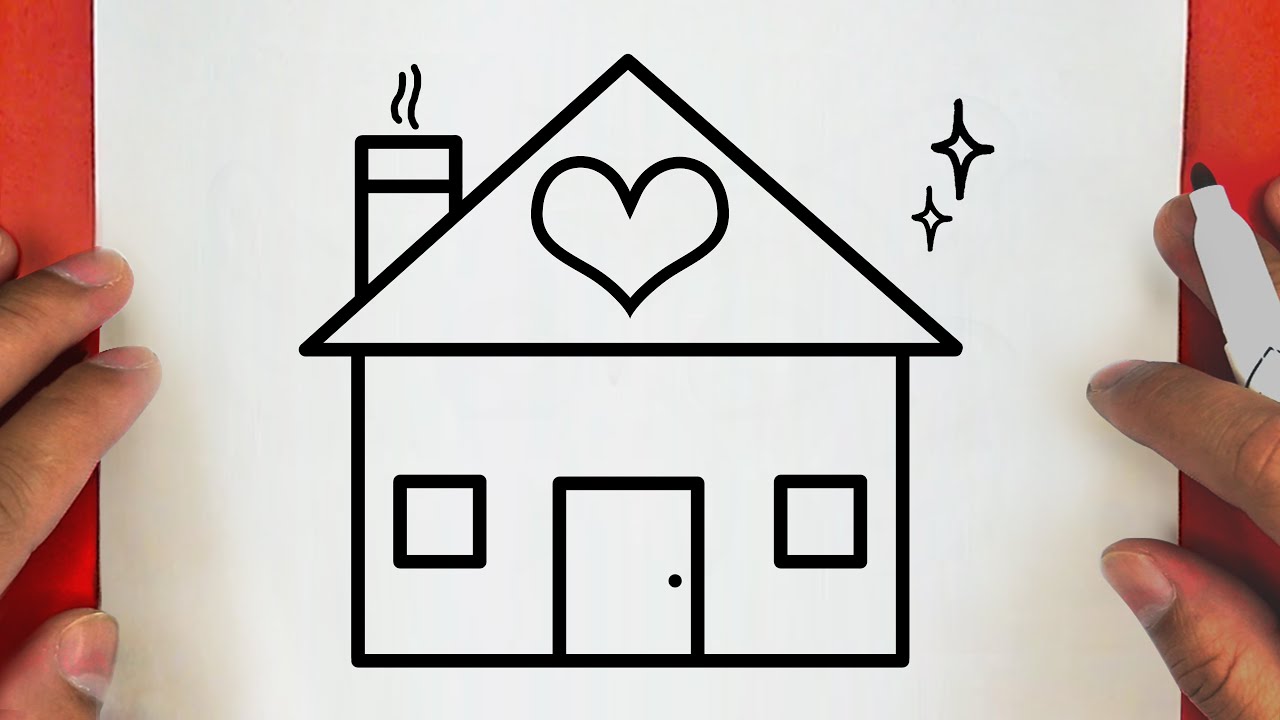 COMO DESENHAR UMA CASA DESENHO BONITO E FÁCIL,PASSO A PASSO, JACKDesenhos