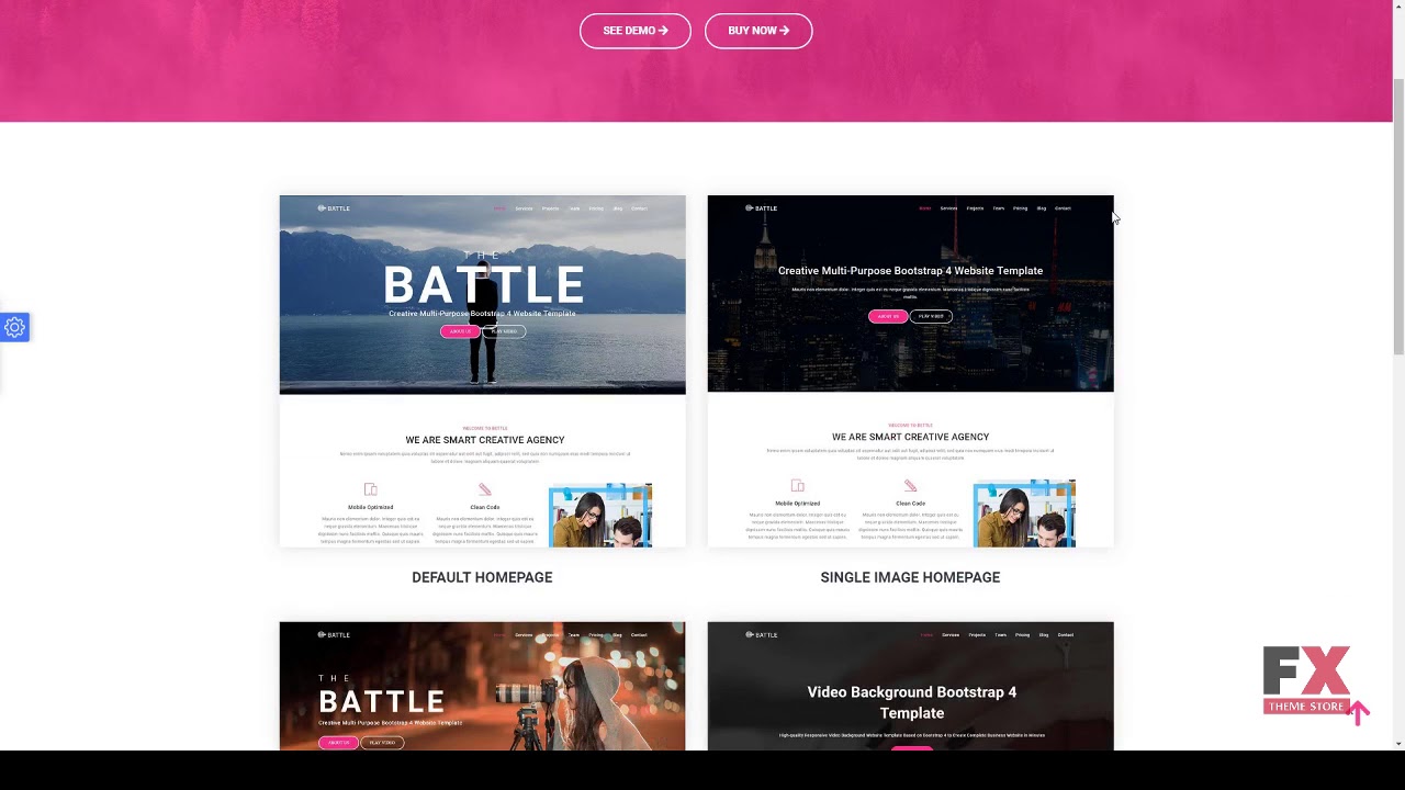 BATTLE Creative Multi-Purpose Bootstrap Template        Alvin Johnath