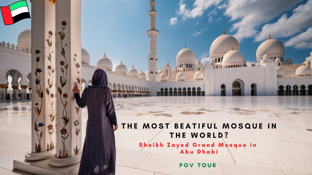 The Worlds Most Beautiful Mosque ? | 🤩 | Shaikh Zayed Grand Mosque in Abu Dhabi 🇦🇪