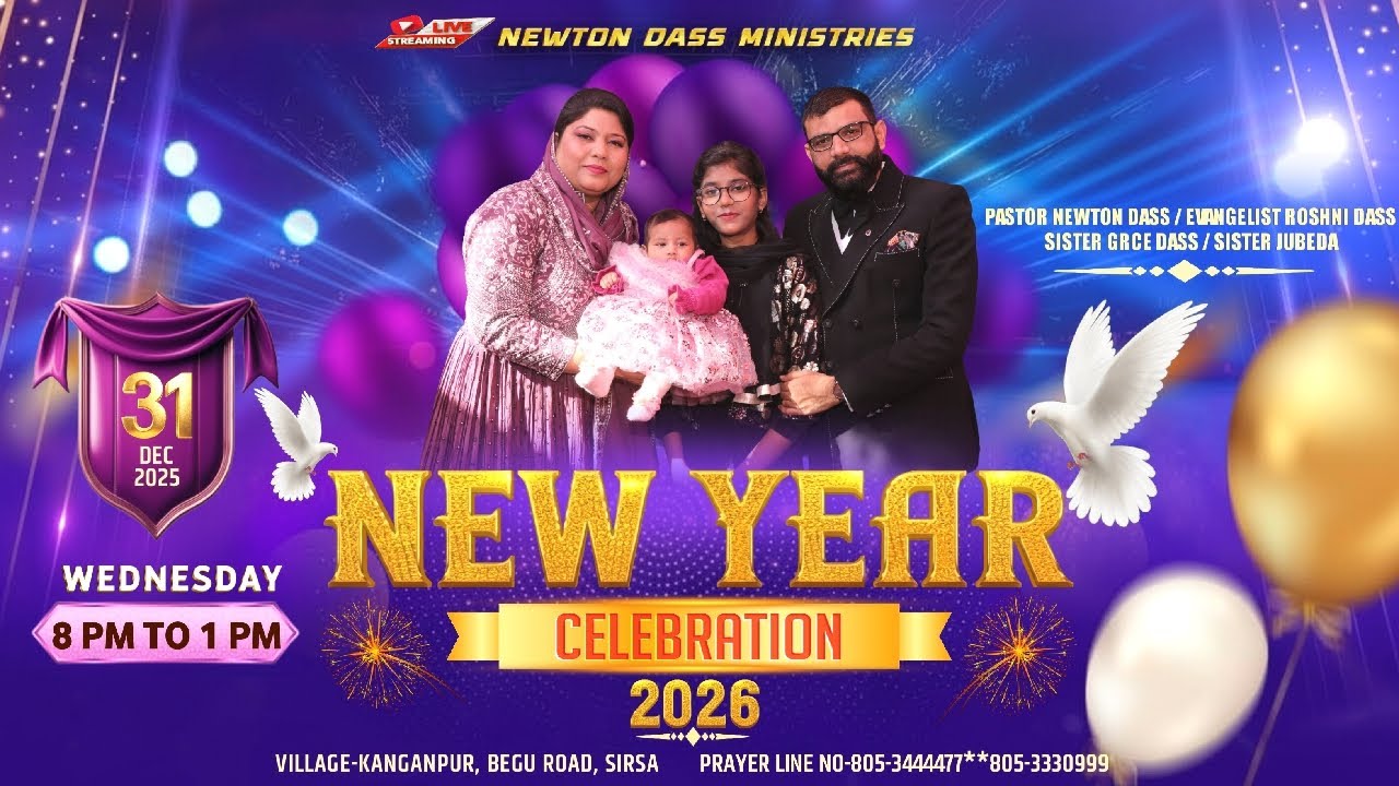 NEW YEAR CELEBRATION 2026 (31/12/2025) NEWTON DASS MINISTRIES