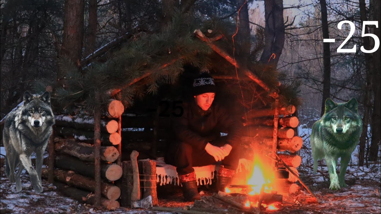 Наодинці серед вовків🌲 Похід до лісу при -25 закінчився неочікувано! Зимовий кемпінг
