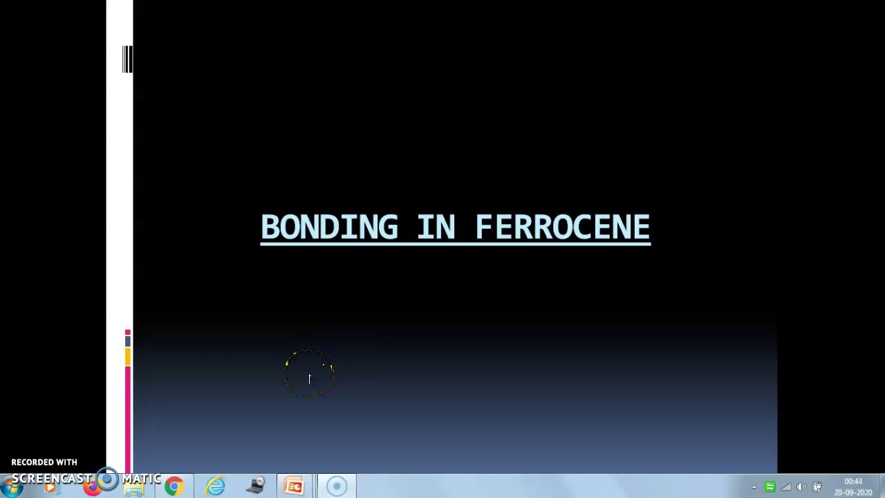 Bonding in ferrocene