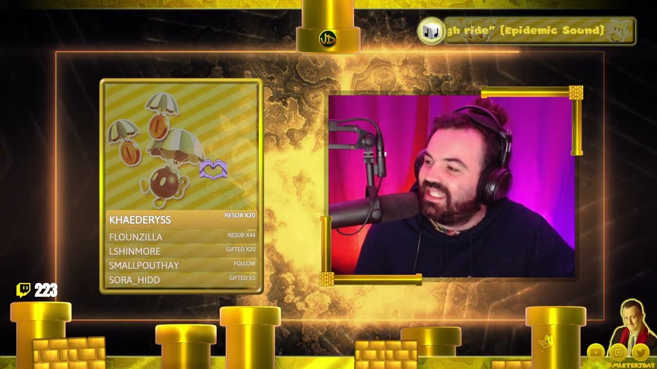LE LIVE DU NOËL #8 : Partie 1 (Fall Guys avec Gom4rt / Mario Kart World avec la commu)