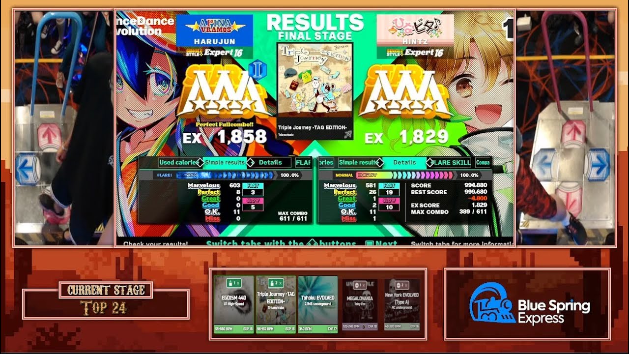 [TBD 5] harujun vs HINTZ! at The Big Deal 5 DDR Singles Top 24 Winners Round 1