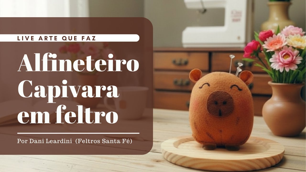 Alfineteiro Capivara em feltro | por Dani Leardini
